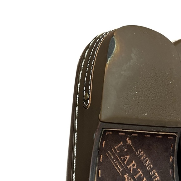 Spring Step L’Artiste Burbank brown leather clogs art to wear tooled leather - Picture 10 of 11